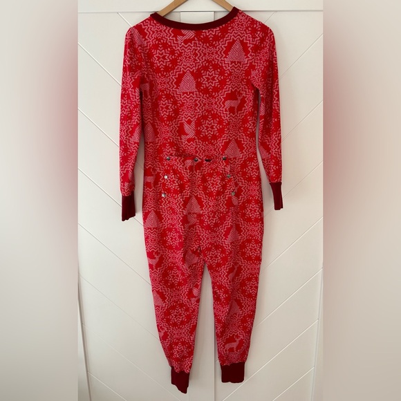 Hearth & Hand with Magnolia Christmas Winter Women's Onesie with Butt Flap - Picture 2 of 7